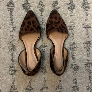 Leopard print ballet flats